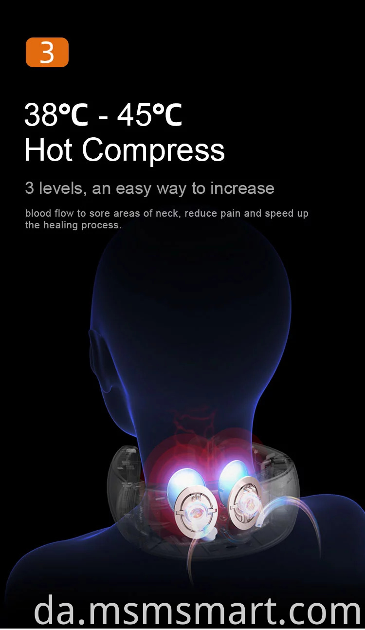 Mere Professionel Ny Smart Intelligent Electric Neck Massager til at lindre nakketræthed